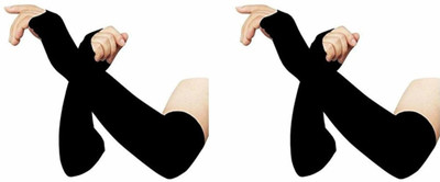 PVA Polyester Arm Sleeve For Men(Free, Black)