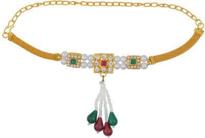 memoir Brass Cubic Zirconia Gold-plated Armlet