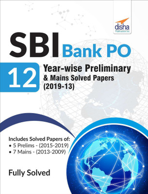 Sbi Bank Po 12 Year-Wise Preliminary & Mains Solved Papers (2019-13)(English, Paperback, unknown)
