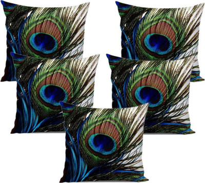 Sparklings Satin Cushions Cover(Pack of 5, 40 cm*40 cm, Multicolor)
