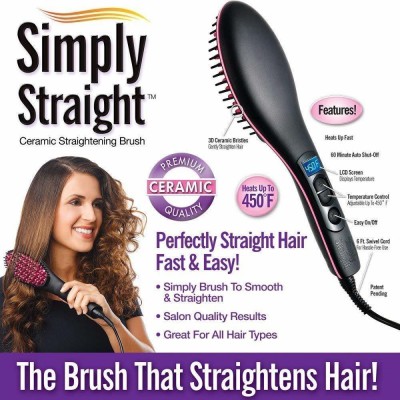 SEAVOKES New Simlpy Hair straightnerUB20 Simply Straight Ceramic Hair Straightener Brush hair straightener Brush (multicolor) New Simlpy Hair straightnerUB20 Simply Straight Ceramic Hair Straightener Brush hair straightener Brush (multicolor) Hair Straightener(Multicolor)