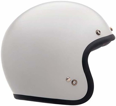 Bell Custom 500 Unisex-Adult Open face Street Helmet (Vintage White, Small) (D.O.T Motorbike Helmet(White)