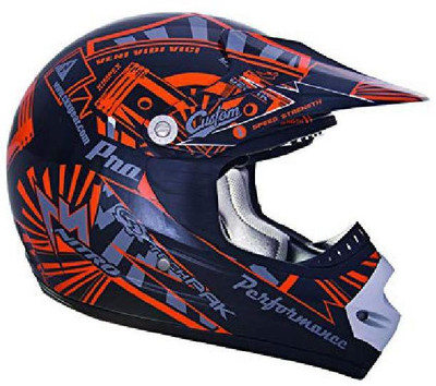 CKX 183962 TX-218 Pursuit Juniors/Kids/ Youth Full Moto Helmet, Green/Black, Small [C Motorbike Helmet(Black)