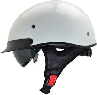 VEGA Helmets Unisex-Adult Half (Pearl White, X-Large) [CAT_84778] Motorbike Helmet(White)