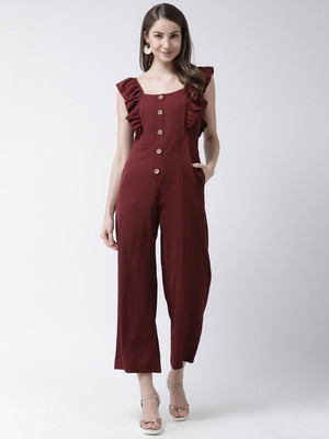 KASSUALLY Solid Women Jumpsuit