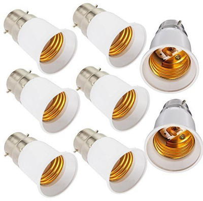 SEASPIRIT B22ConvertE27-Holder-7 Aluminium, Plastic Light Socket (Pack of 8) Plastic Light Socket(Pack of 8)