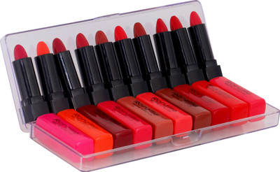 RONZILLE Matte Mini Lipstick set of 10(Multicolor, 70 ml)