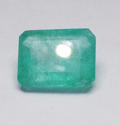 HAYAATGEMS Natural Emerald Panna Zambian Octagon Emerald Shape Cut Faceted 1.82 Carat 2.00 Ratti Size Loose Gemstone For Ring Men & Women Emerald Stone