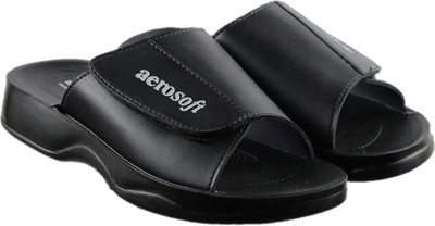 Aerosoft Men's Black Sandal Men Casual(Black , 40)