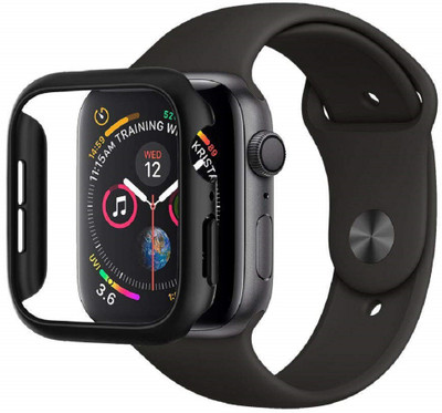 Msons Screen Guard for Apple Watch Series 3 (38mm case) | Bumper + Glass Snap on Face Cover Full Coverage Screen Protector of Thin Plated Case PC(Pack of 1)