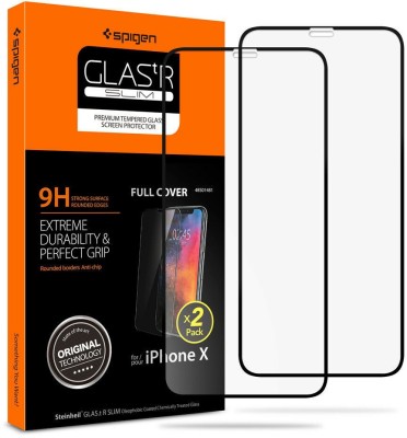 Spigen Tempered Glass Guard for Apple iPhone X(Pack of 2)