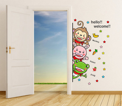 Littlebuds 120 cm Helo Welcome Removable Sticker(Pack of 1)