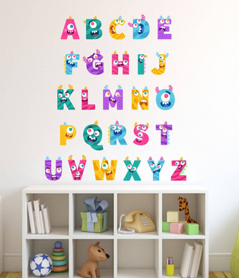 Littlebuds 90 cm Alphabets Removable Sticker(Pack of 1)