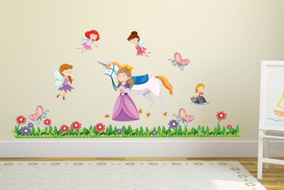 Littlebuds 406.4 cm Angels Removable Sticker(Pack of 1)