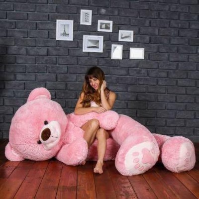 AVSHUB 3 Feet Stuffed Spongy Hugable Imported Punja Teddy Bear  - 91 cm(Baby Pink)