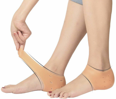 smile4u ID-08 Heel Pad for Pain Relief for Men and Women/Anti Crack Set(brown) Heel Support(Beige)