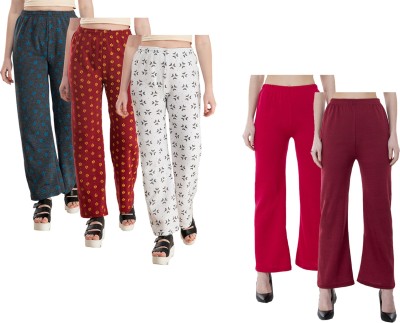 IndiWeaves Regular Fit Women Multicolor Trousers