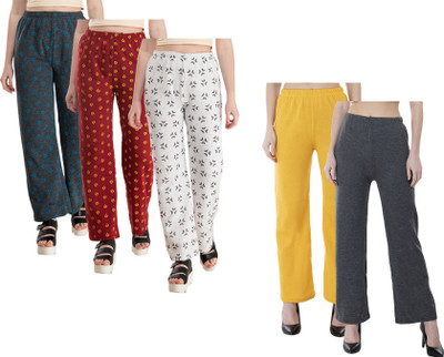 Indistar Regular Fit Women Multicolor Trousers
