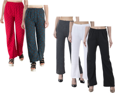 Indistar Regular Fit Women Multicolor Trousers