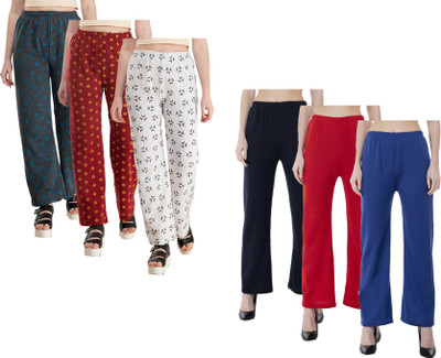 Indistar Regular Fit Women Multicolor Trousers