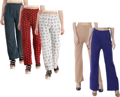 Indistar Regular Fit Women Multicolor Trousers