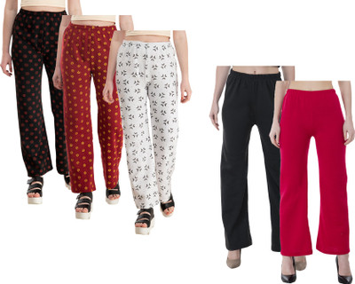 Indistar Regular Fit Women Multicolor Trousers