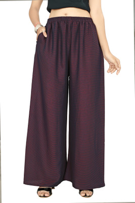 Hinayat Fashion Relaxed Women Maroon Trousers