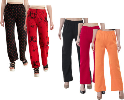 IndiWeaves Regular Fit Women Multicolor Trousers