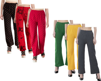 Indistar Regular Fit Women Multicolor Trousers