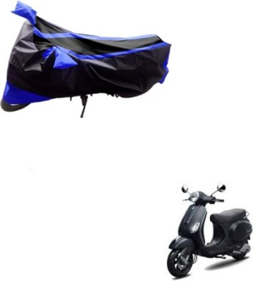 Flipkart SmartBuy Waterproof Two Wheeler Cover for Piaggio(Vespa LX, Blue, Black)