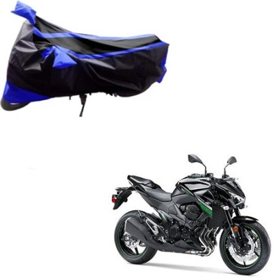 Flipkart SmartBuy Waterproof Two Wheeler Cover for Kawasaki(Z800, Blue, Black)