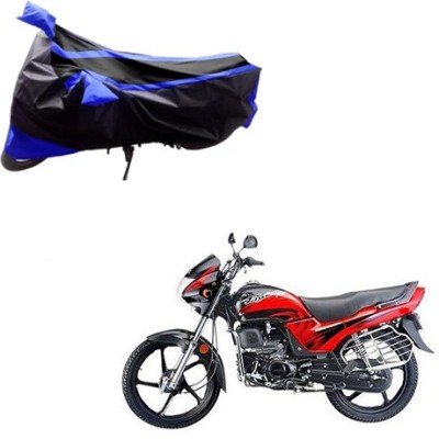 Flipkart SmartBuy Waterproof Two Wheeler Cover for Hero(Passion Plus, Blue, Black)