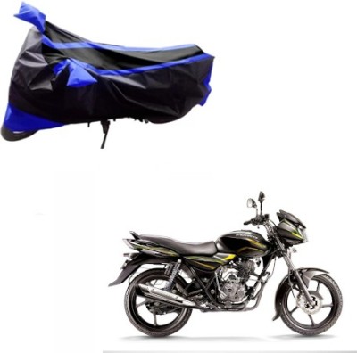 Flipkart SmartBuy Waterproof Two Wheeler Cover for Bajaj(Discover 100 DTS-i, Blue, Black)