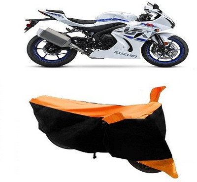 Shree ji traders Two Wheeler Cover for Suzuki(GSX, Orange)