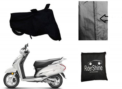 RiderShine Waterproof Two Wheeler Cover for Honda(Activa 125, Black)