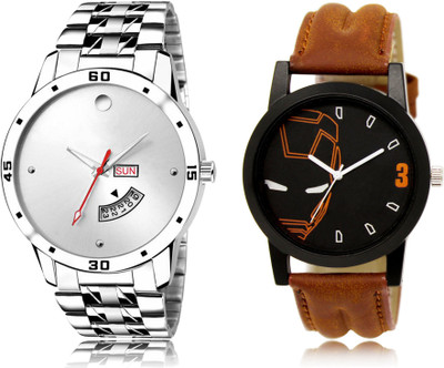 FERRIZZO New Latest Designer Combo of 2 Analog Watch  - For Men