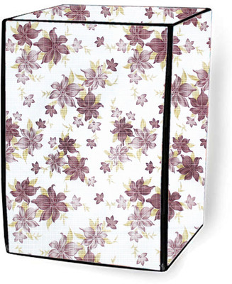 JM Homefurnishings Front Loading Washing Machine  Cover(Width: 73 cm, Brown, White)
