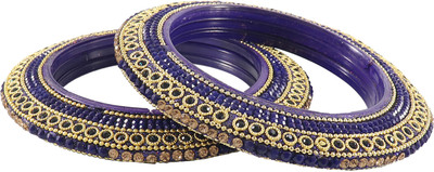 Zulka Get Your Traditions Glass Zircon Kada(Pack of 2)