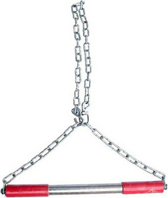 COGNANT SPORTS & FITNESS Chrome Plated 5ft. Chain Length Chin-Up / Height Increasing BAR Chin-up Bar(Silver)