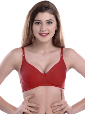 Fashion Comfortz by Fashion Comfortz Simpal H Bra Women T-Shirt Non Padded Bra(Red)