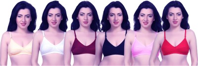 Zivosis Daily use everyday bra for girl and women for every occassion formal party wear collage office ethnic Women T-Shirt Non Padded Bra(Multicolor)