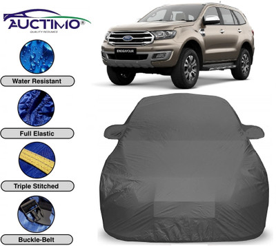 AUCTIMO Car Cover For Ford Endeavour (With Mirror Pockets)(Grey)