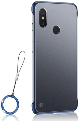 MOBILOVE Back Cover for Mi Redmi Note 5 Pro | Frameless Design Matte Finish Ultra Thin Bumper Case with Ring Buckle(Blue, Hard Case, Pack of: 1)