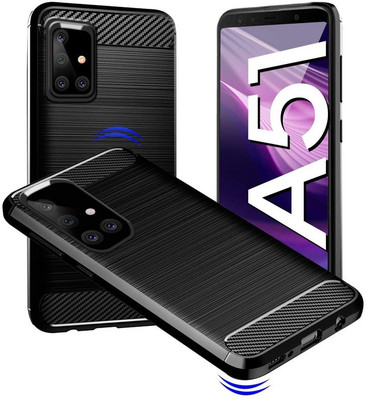 Elica Back Cover for Samsung Galaxy A51(Black, Grip Case, Silicon, Pack of: 1)