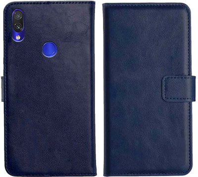 Trap Flip Cover for Mi Redmi Note 7 Pro(Blue, Cases with Holder, Pack of: 1)