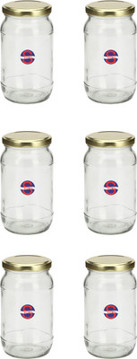 Somil Glass Utility Container  - 400 ml(Pack of 6, Clear)