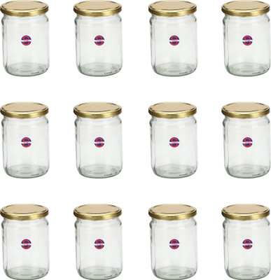 AFAST Glass Fridge Container  - 350 ml(Pack of 12, Clear)
