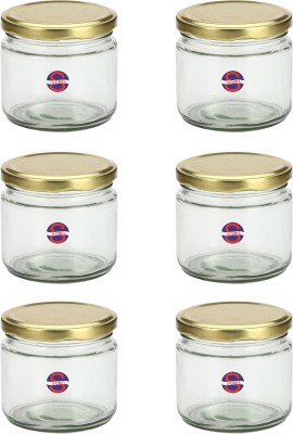 AFAST Glass Grocery Container  - 300 ml(Pack of 6, Clear)