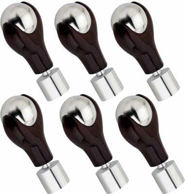 GROWNIX Brown Rod Rail Bracket Metal(Pack of 6)