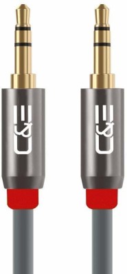 C&E AUX Cable 1.8 m 1.8 meter (6 Feet) High Quality 24k Gold Plated 3.5mm AUX Cable Male to Male (Compatible with Premium Stereo Devices, Smartphones, Laptop, Mobile, TV, Gaming Device, iphone, tablet, headphones, mp3 Player, car charger, Audio, audio Player Grey, One Cable)(Compatible with Premium 